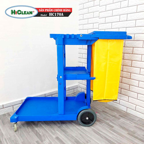 Xe đẩy dọn vệ sinh HiClean HC 170A